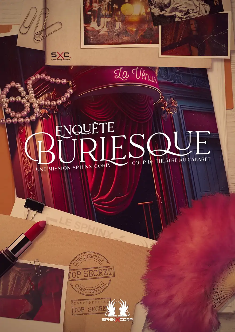Burlesque, Cabaret_La_Venus_sphinx_corp_escape_game_toulouse